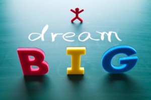 I dream big concept